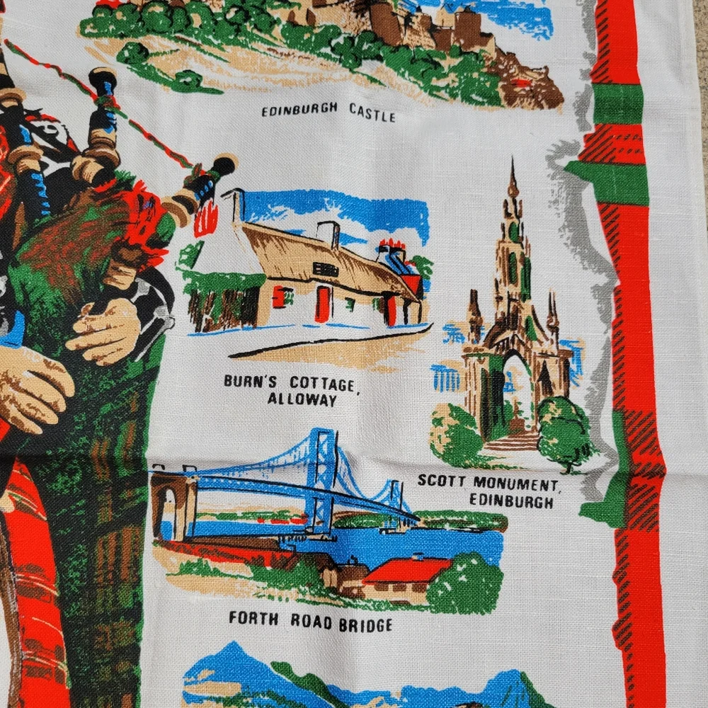 United Kingdom Tea Towels ~ FINAL PRICE! Scotland ~ Lancashire ~ Colorful